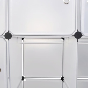 Dulap modular cu 14 compartimente alb 37 x 146 x 180,5 cm - Img 7