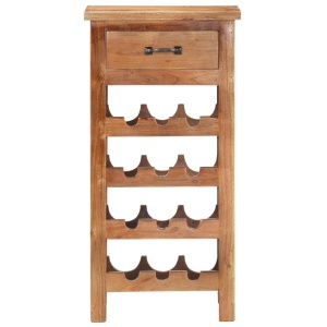 Dulap sticle de vin, 40x30x80 cm, lemn masiv de acacia - Img 3