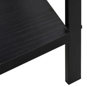 Etajeră cărți cu 4 rafturi, negru, 60 x 27,6 x 124,5 cm, PAL - Img 5