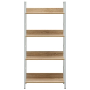 Etajeră cărți cu 4 rafturi, stejar, 60 x 27,6 x 124,5 cm, PAL - Img 3