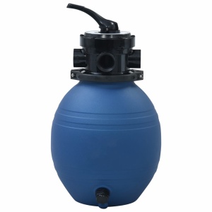 Filtru cu nisip pentru piscină supapă 4 poziții albastru 300 mm - Img 3
