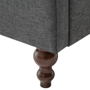 Fotoliu, gri inchis, material textil - Img 7