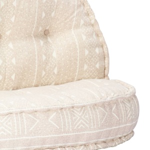 Fotoliu puf, 100 x 20 cm, bej, material textil - Img 8