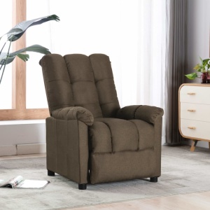 Fotoliu rabatabil, maro, material textil