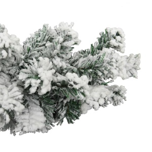 Ghirlandă de Crăciun cu zăpadă, verde, 20 m, PVC - Img 4