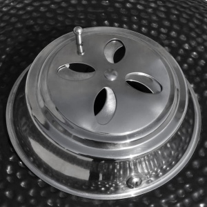 Grătar Kamado cu afumătoare din ceramică 81 cm - Img 3