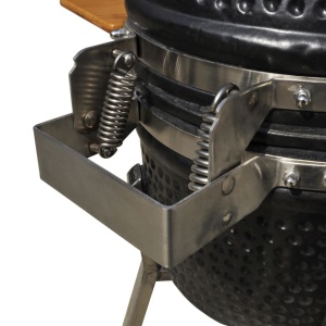 Grătar Kamado cu afumătoare din ceramică 81 cm - Img 5