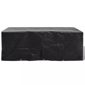 Husă mobilier de grădină set 8 persoane poliratan 10 ocheți 229x113cm - Img 2