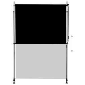 Jaluzea tip rulou de exterior, antracit, 150 x 270 cm - Img 3