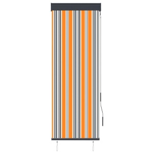 Jaluzea tip rulou de exterior, galben și albastru, 60 x 250 cm - Img 2