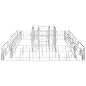 Jardinieră gabion, 120 x 120 x 20 cm, oțel galvanizat - Img 4