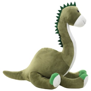 Jucărie dinozaur Brontosaurus, verde, pluș