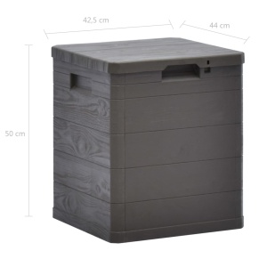 Ladă de depozitare pentru grădină, maro, 90 L - Img 6