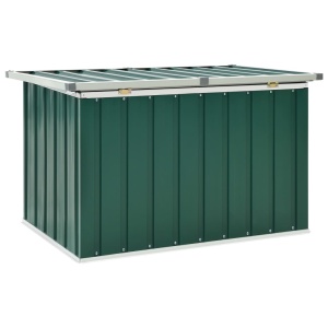 Ladă de depozitare pentru grădină, verde, 109 x 67 x 65 cm - Img 4
