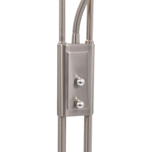 Lampă de podea, argintiu, 180 cm, 18 W, reglabilă - Img 5