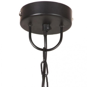 Lampă suspendată, 25 W, negru stins, rotund, 48 cm, E27 - Img 8