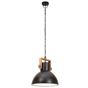 Lampă suspendată industrială, 25 W, negru, 30 cm, E27, rotund - Img 8