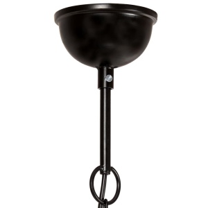 Lampă suspendată industrială, 25 W, negru, rotund, 40 cm, E27 - Img 6
