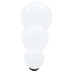 Lămpi bol cu LED 3 buc., sferice, 20/30/40 cm, PMMA - Img 8
