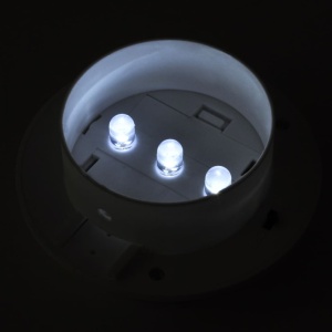 Lămpi solare de exterior pentru gard cu LED, 12 buc., alb - Img 3