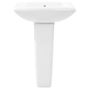 Lavoar cu piedestal, alb, 580 x 470 x 200 mm, ceramică - Img 3