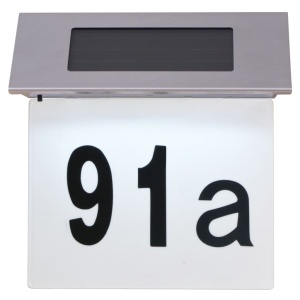 Lumină solară cu LED pentru numărul casei, oțel inoxidabil - Img 5