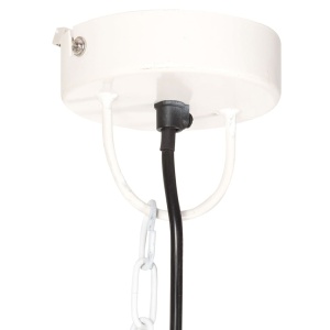 Lustră industrială vintage, 25 W, alb, rotund, 31 cm, E27 - Img 4