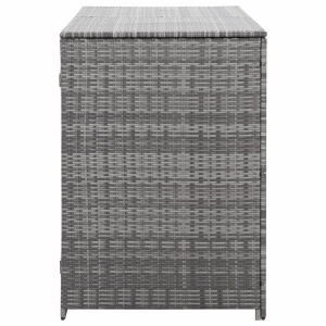Magazie dublă pentru pubele, antracit, 148x77x111 cm, poliratan - Img 5