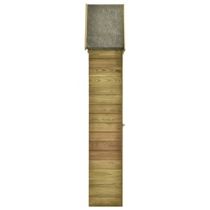 Magazie unelte de grădină cu ușă 77x37x178 cm lemn pin tratat - Img 5