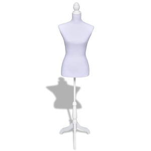 Manechin bust pentru dame, alb