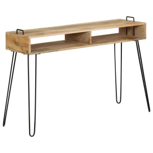 Masă consolă, 115 x 35 x 76 cm, lemn masiv de mango - Img 12
