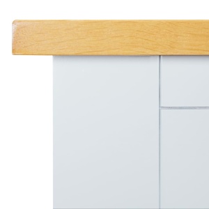 Masă consolă, 83 x 30 x 73 cm, lemn masiv de stejar - Img 7
