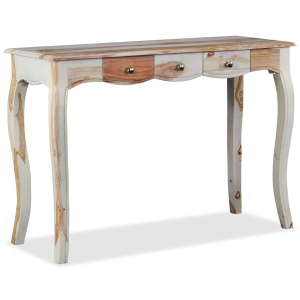 Masă consolă cu 3 sertare Lemn masiv palisandru 110x40x76 cm - Img 3