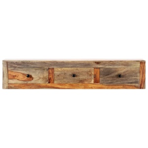 Masă consolă de perete, 100x25x20 cm, lemn masiv de sheesham - Img 3