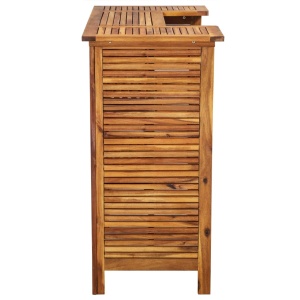 Masă de bar, 110 x 50 x 105 cm, lemn masiv de acacia - Img 5