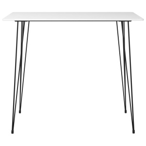Masă de bar, alb, 120 x 60 x 105 cm - Img 2