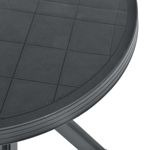Masă de bistro, antracit, Ø70 cm, plastic - Img 4