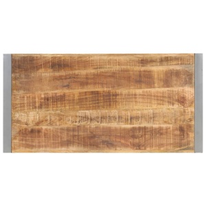 Masă de bucătărie, 120x60x75 cm, lemn masiv de mango nefinisat - Img 4