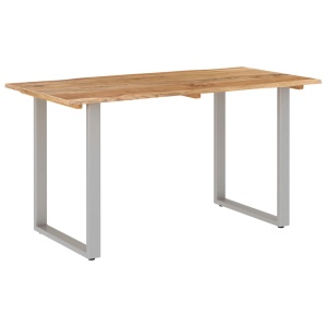 Masă de bucătărie, 140 x 70 x 76 cm, lemn masiv de acacia - Img 2