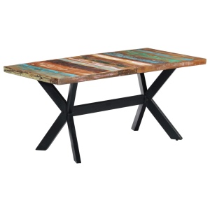 Masă de bucătărie, 160x80x75 cm, lemn masiv reciclat - Img 11