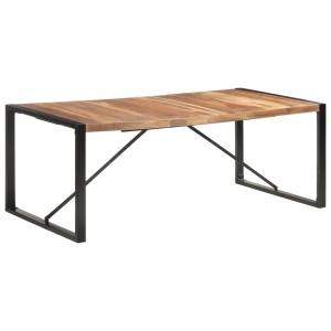 Masă de bucătărie 200x100x75 cm lemn masiv cu finisaj sheesham - Img 6