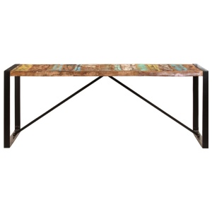 Masă de bucătărie, 200x100x75 cm, lemn reciclat de sheesham - Img 3
