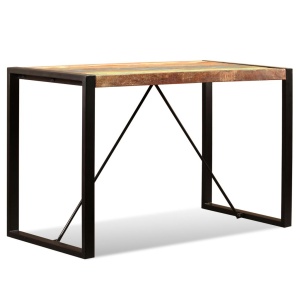 Masă de bucătărie din lemn masiv reciclat, 120 cm - Img 5