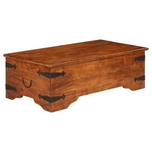 Masă de cafea 110x55x35 cm, lemn masiv acacia, finisaj sheesham - Img 2