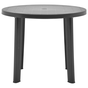 Masă de grădină, antracit, 89 cm, plastic - Img 2