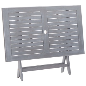 Masă de grădină pliabilă, 120x70x75 cm, lemn masiv de acacia - Img 6