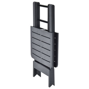 Masă de grădină pliabilă, antracit, 79 x 72 x 70 cm, plastic - Img 4