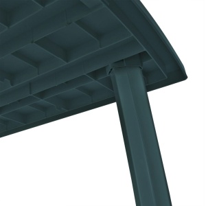 Masă de grădină, verde, 210 x 96 x 72 cm, plastic - Img 4