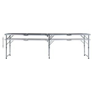 Masă de joc cu bere tip ping pong, pliabilă, negru, 240 cm - Img 4