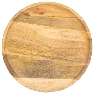 Masă laterală rotundă, 43 x 43 x 66 cm, lemn masiv de mango - Img 3